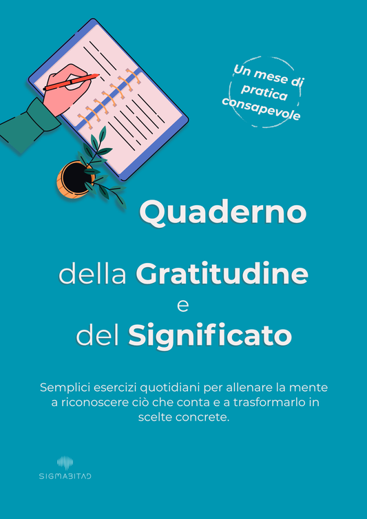 Copertina del Quaderno Digitale della Gratitudine e del Significato